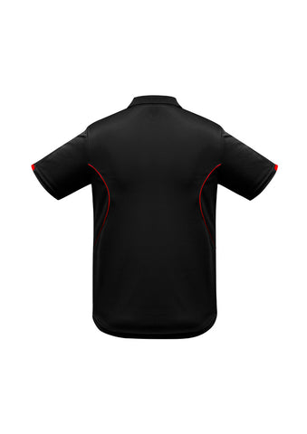 Razor Kids Short Sleeve Polo Black/Red back view