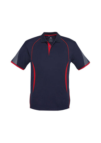 Razor Mens Short Sleeve Polo Navy/Red