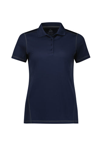 Dart Womens Short Sleeve Polo Navy/Navy
