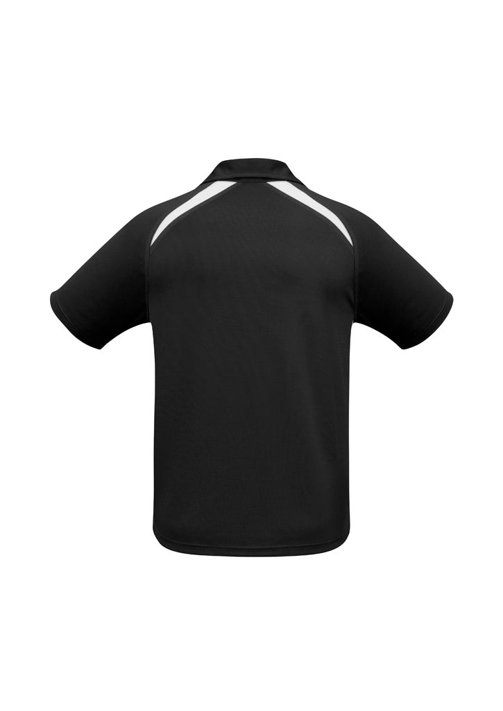 Splice Kids Short Sleeve Polo Black/White back view