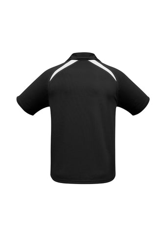 Splice Kids Short Sleeve Polo Black/White back view