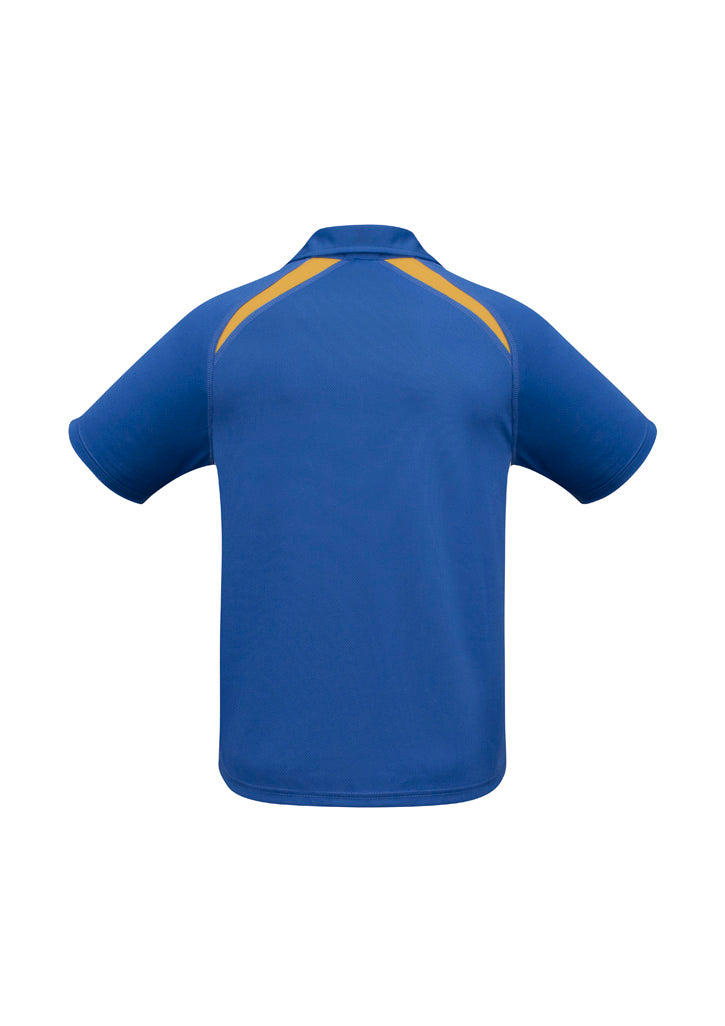 Splice Kids Short Sleeve Polo Royal/Gold back view