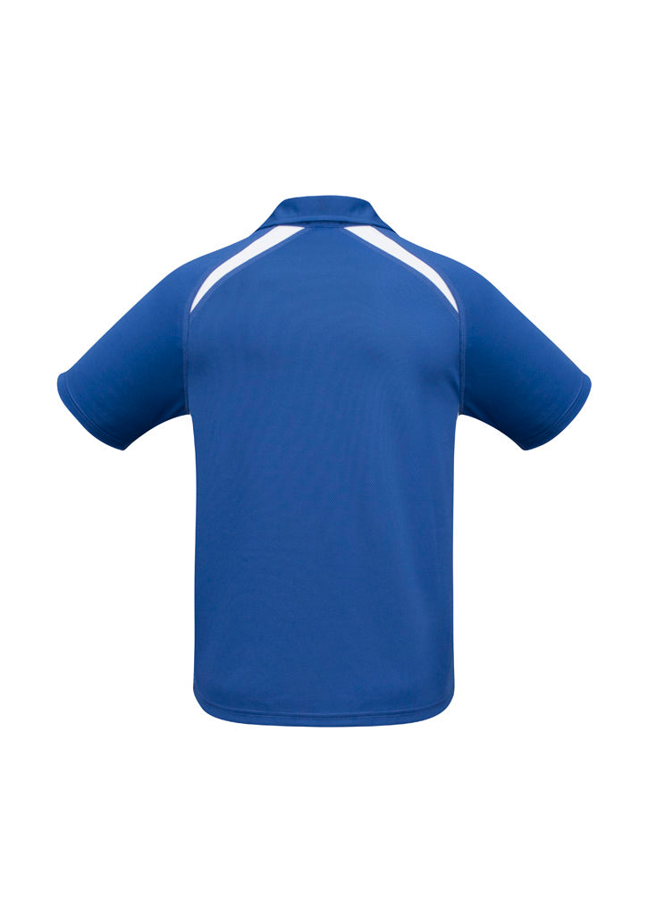 Splice Kids Short Sleeve Polo Royal/White back view