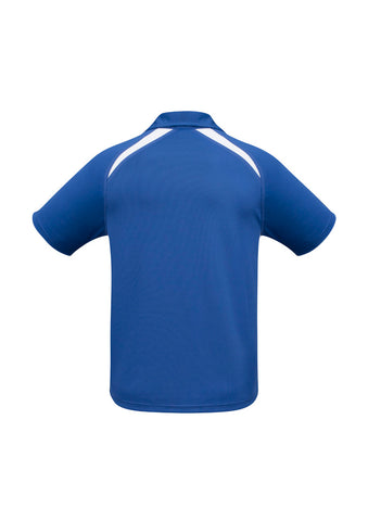 Splice Kids Short Sleeve Polo Royal/White back view