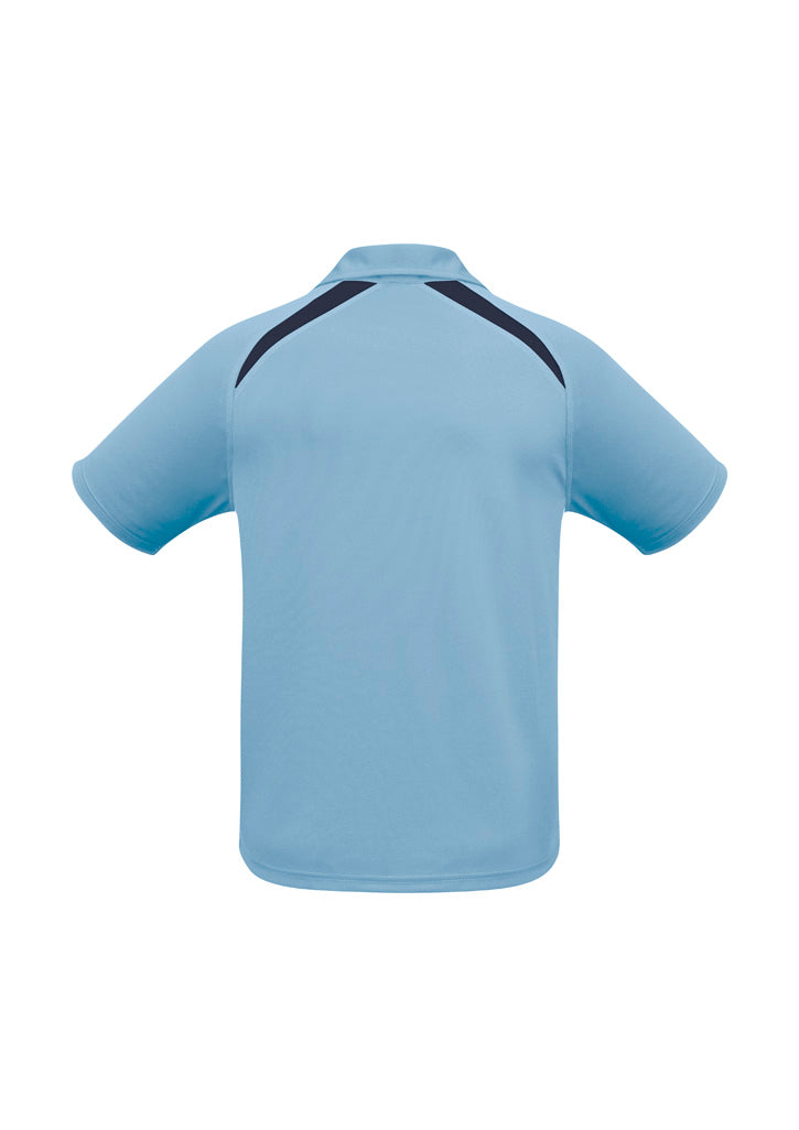 Splice Kids Short Sleeve Polo Spring Blue/Navy back view