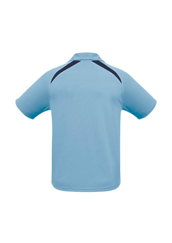 Splice Kids Short Sleeve Polo Spring Blue/Navy back view