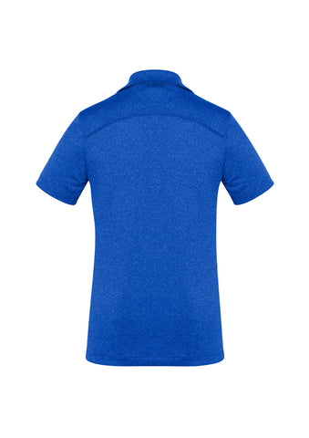 Aero Womens Short Sleeve Polo Electric Blue back view
