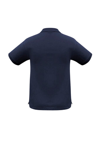 Oceana Mens Short Sleeve Polo Navy back view