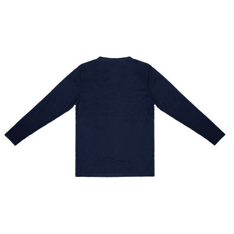R455B Work-Guard Youth Longsleeve V-Neck Thermal - Navy