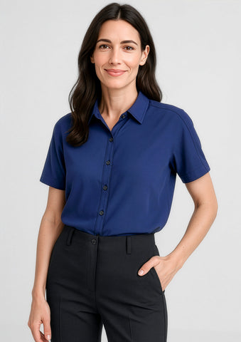 Dahlia Womens Short Sleeve Blouse-RB365L-biz-corporates-2