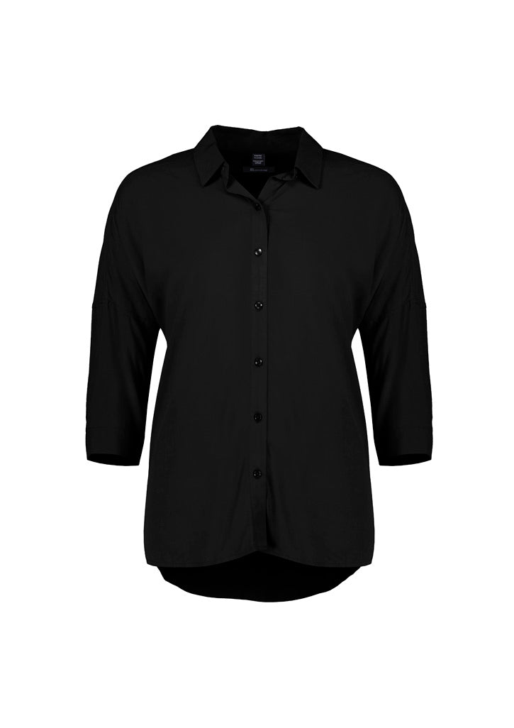 Dahlia Womens 3/4 Sleeve Blouse-RB366LT-biz-corporates-1