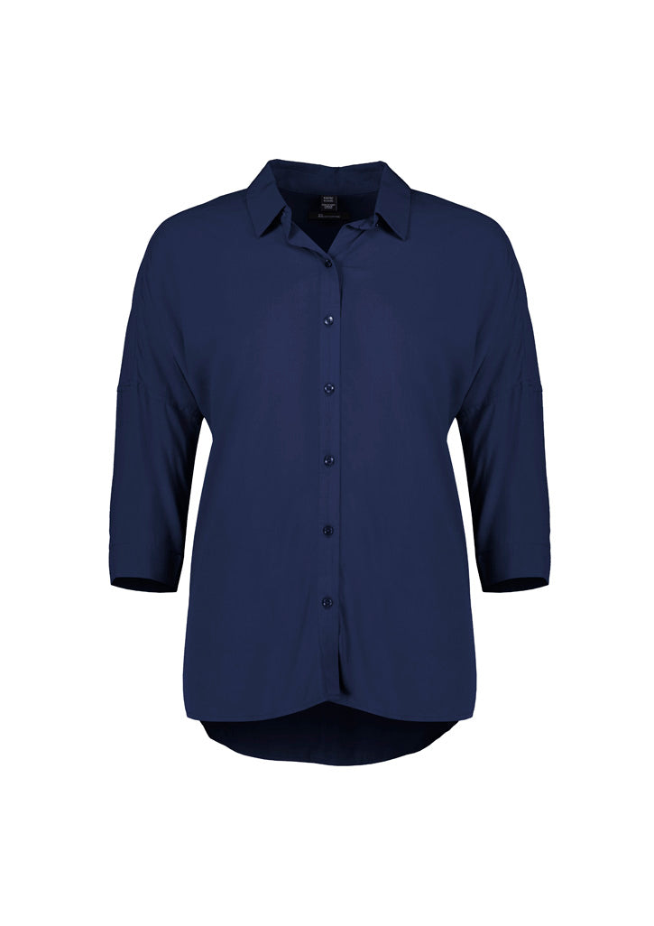 Dahlia Womens 3/4 Sleeve Blouse-RB366LT-biz-corporates-3