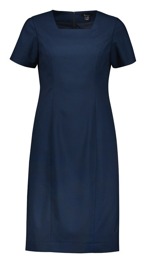 Renew Womens Short Sleeve Dress Navy Dusk front view