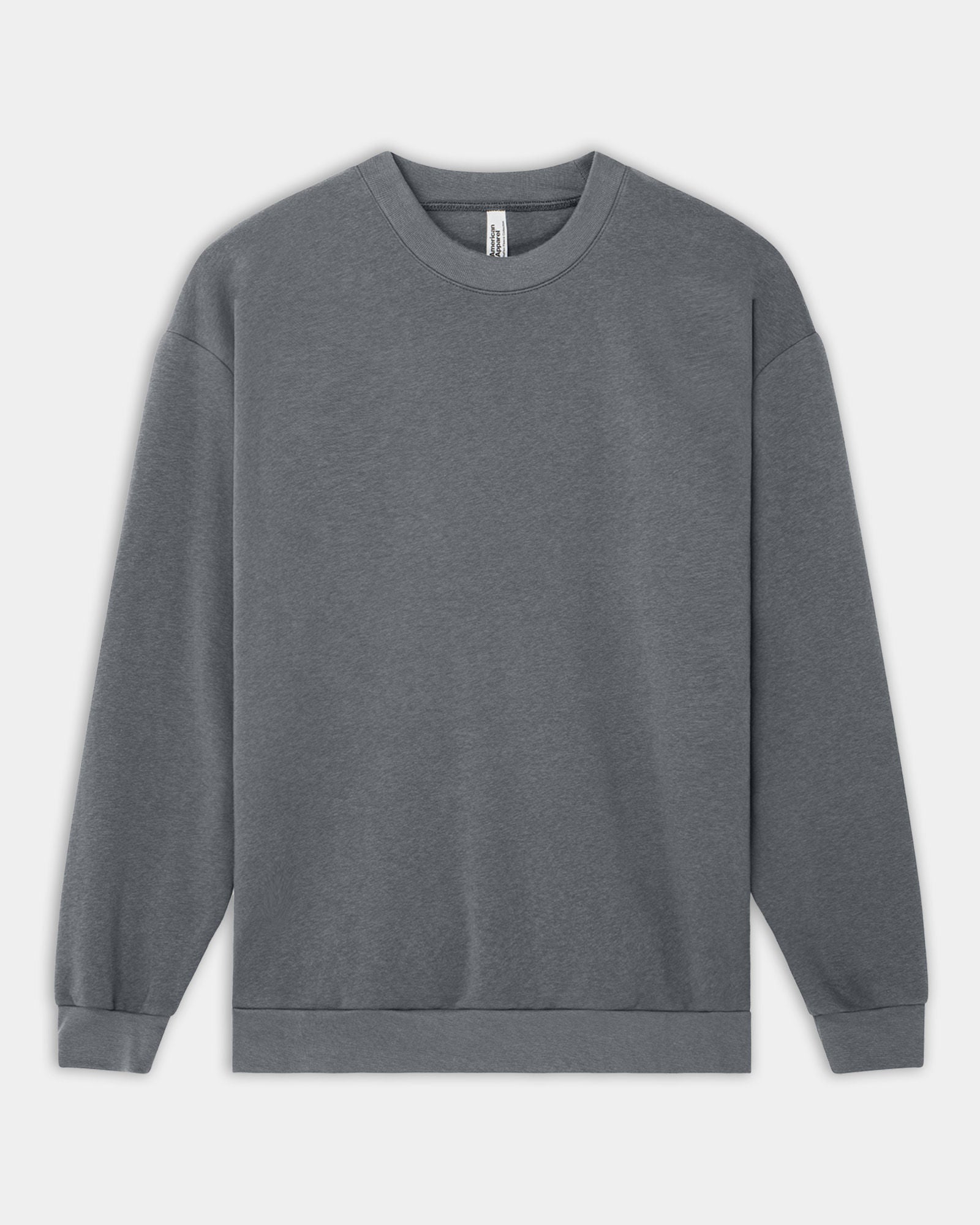 RF496 American Apparel Reflex Fleece Unisex Crewneck Sweatshirt - Asphalt