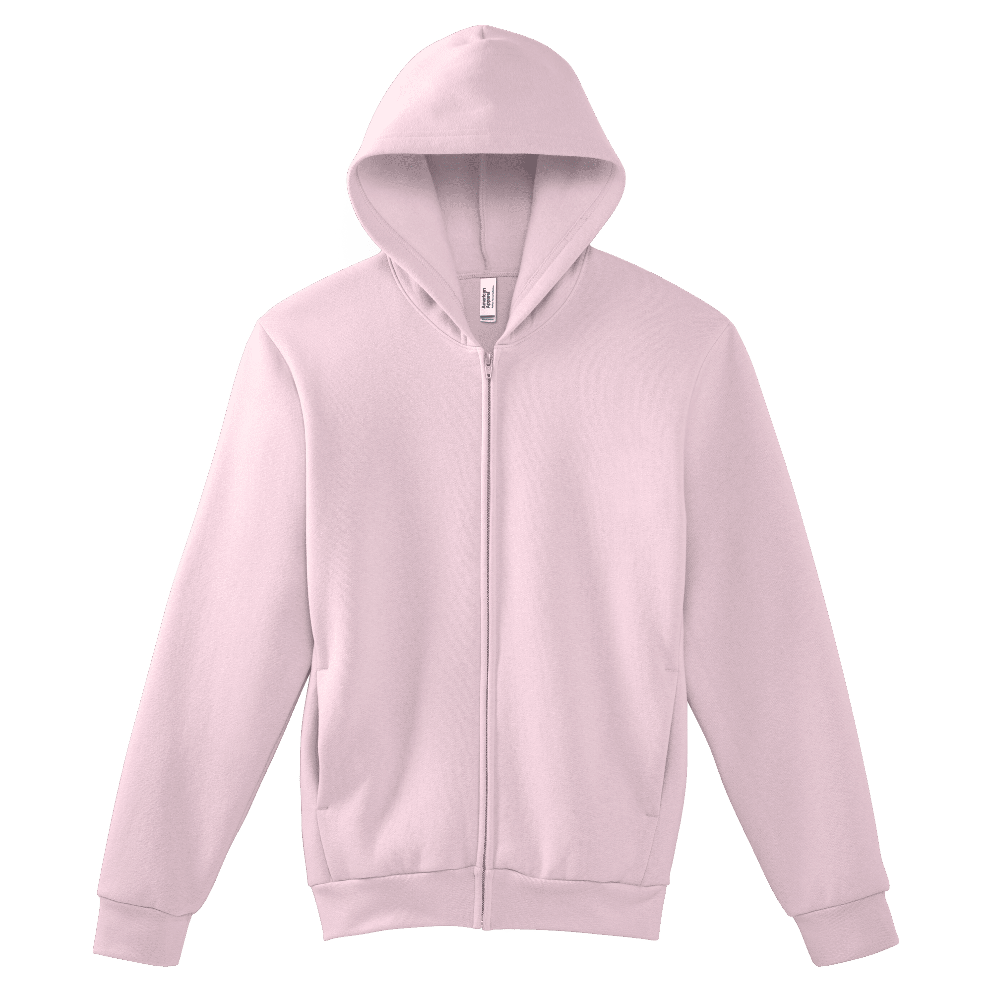 RF497 American Apparel Reflex Fleece Unisex Full Zip Hooded Sweat - Blush