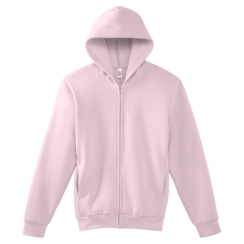RF497 American Apparel Reflex Fleece Unisex Full Zip Hooded Sweat - Blush