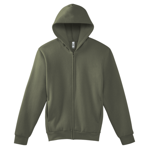 RF497 American Apparel Reflex Fleece Unisex Full Zip Hooded Sweat - Lieutenant