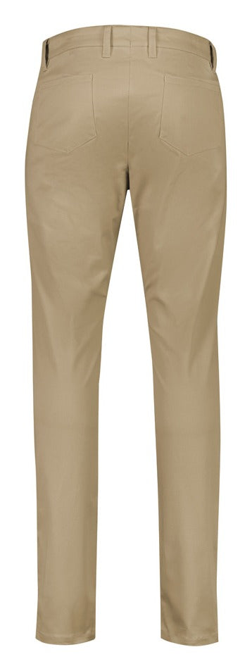 Traveller Mens Tapered Stretch Chino Pant Desert back view