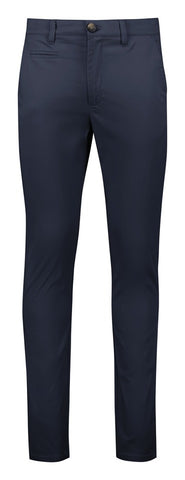 Traveller Mens Tapered Stretch Chino Pant Navy front view
