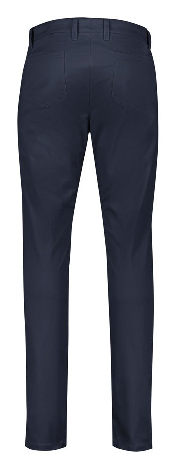 Traveller Mens Tapered Stretch Chino Pant Navy back view