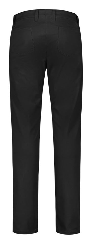 Traveller Mens Modern Stretch Chino Pant Black back view