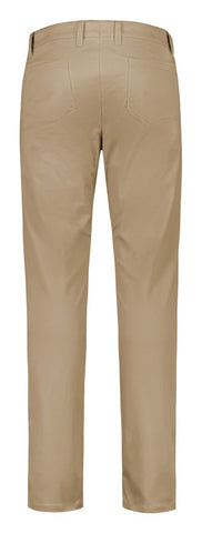 Traveller Mens Modern Stretch Chino Pant Desert back view
