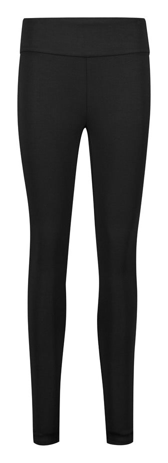 Scuba Ponte Womens High-rise Pull-on Corporate Legging Black front view