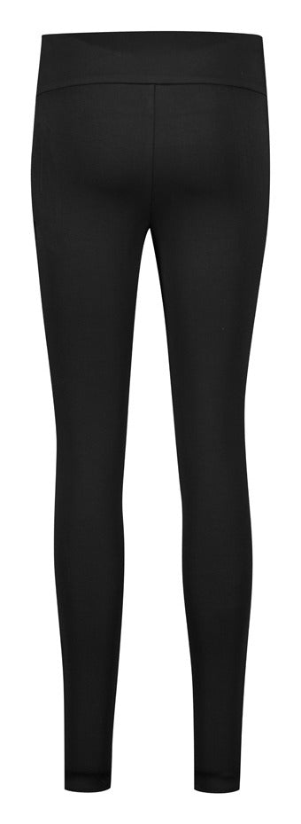 Scuba Ponte Womens High-rise Pull-on Corporate Legging Black back view