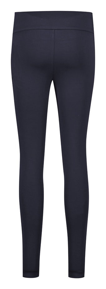 Scuba Ponte Womens High-rise Pull-on Corporate Legging Navy back view