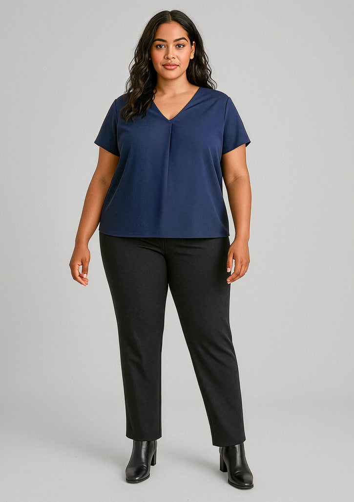 Scuba Ponte Womens Mid-rise Pull-on Pant-RGP304L-biz-corporates-0