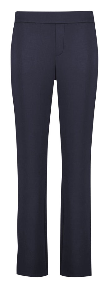 Scuba Ponte Womens Mid-rise Pull-on Pant Navy front view