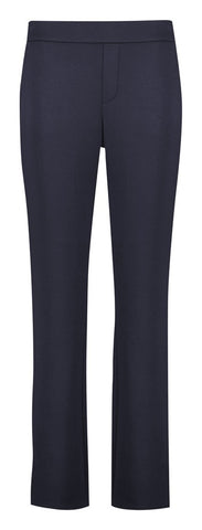 Scuba Ponte Womens Mid-rise Pull-on Pant Navy front view