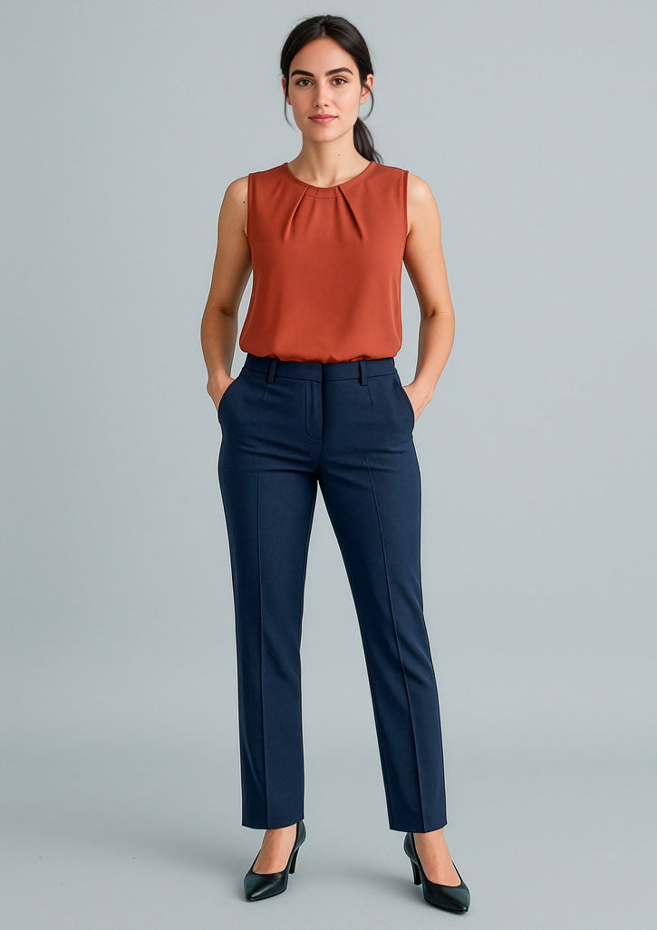 Cool Stretch Womens Tapered Leg Adjustable Waist Pant-RGP315L-biz-corporates-0