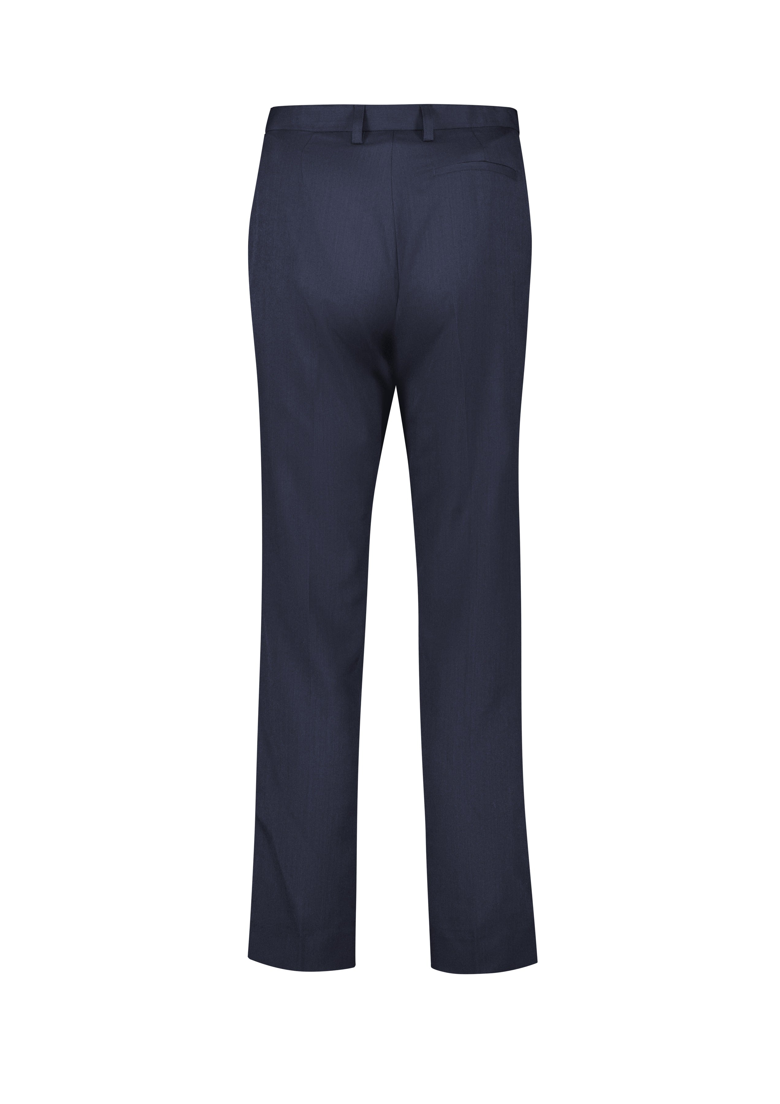 Cool Stretch Womens Tapered Leg Adjustable Waist Pant Navy back view