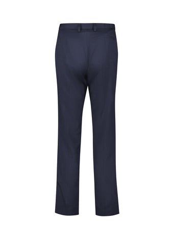 Cool Stretch Womens Tapered Leg Adjustable Waist Pant Navy back view