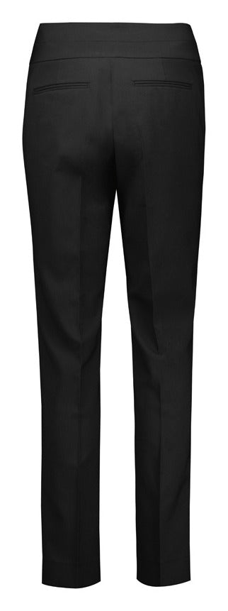 Renew Womens Mid-Waist Slim Leg Pant Pencil Black back view