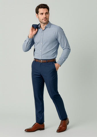 Renew Mens Slim Fit Flat Front Pant-RGP407M-biz-corporates-0