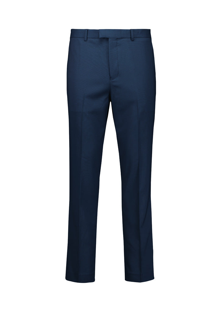Renew Mens Slim Fit Flat Front Pant Navy Dusk front view