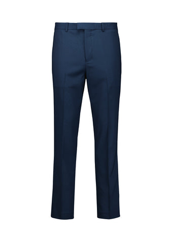 Renew Mens Slim Fit Flat Front Pant Navy Dusk front view