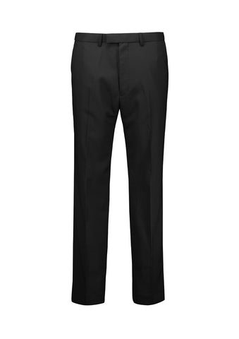 Renew Mens Adjustable Waist Straight Leg Pant Pencil Black front view