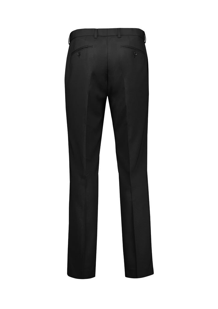 Renew Mens Adjustable Waist Straight Leg Pant Pencil Black back view