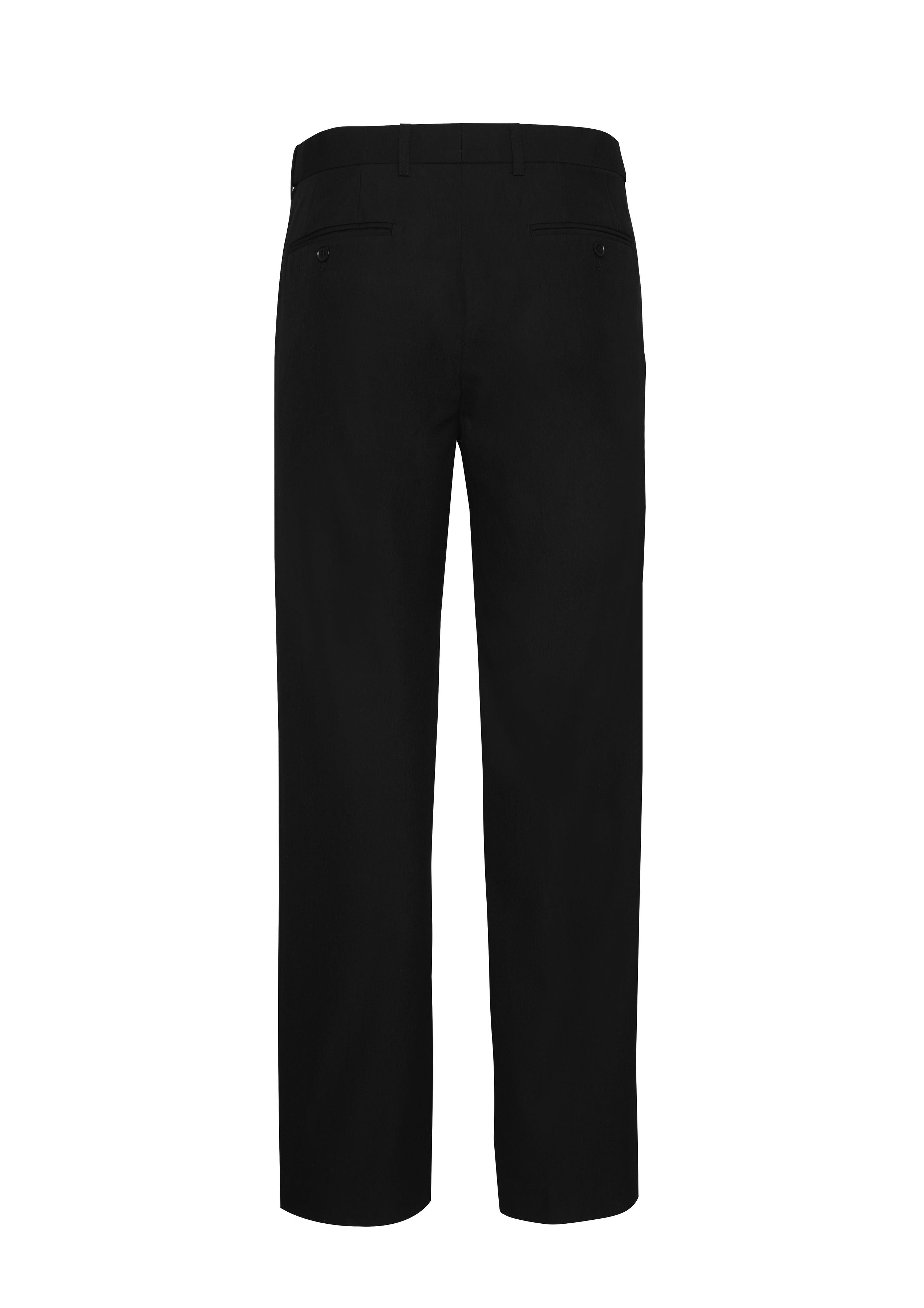 Siena Mens Adjustable Waist Pant Black back view