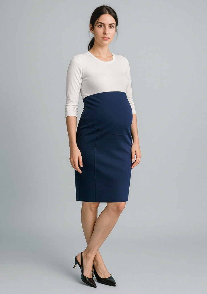 Cool Stretch Womens Maternity Skirt-RGS307L-biz-corporates-1