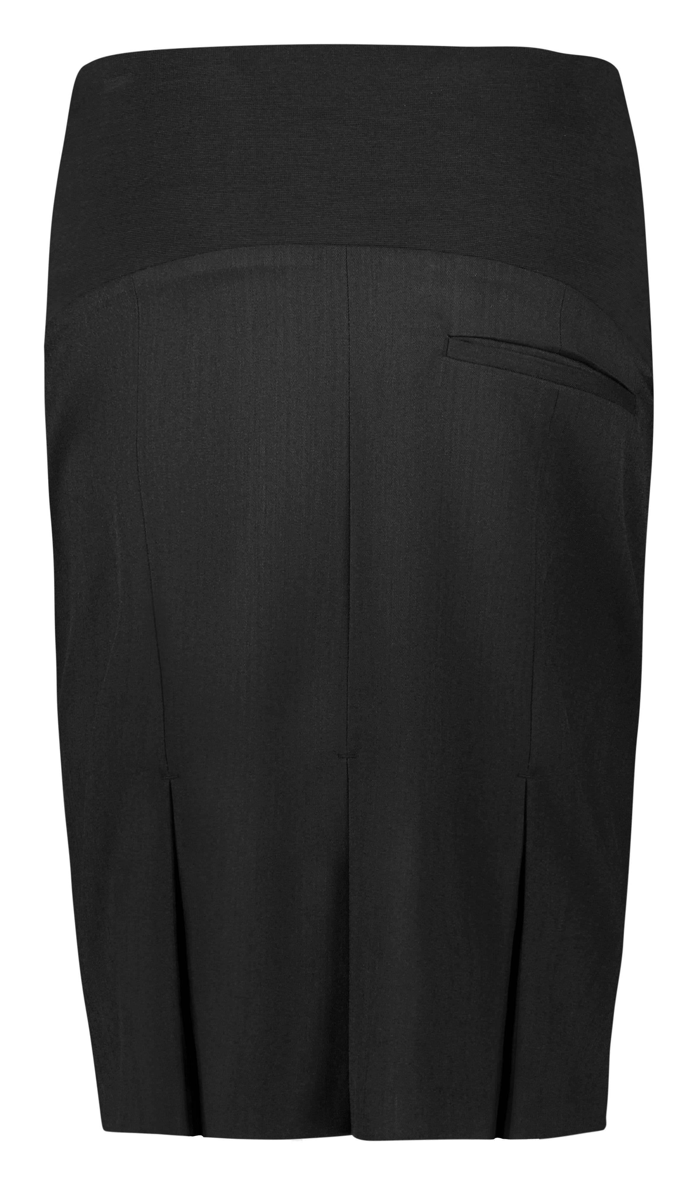 Cool Stretch Womens Maternity Skirt Black back view