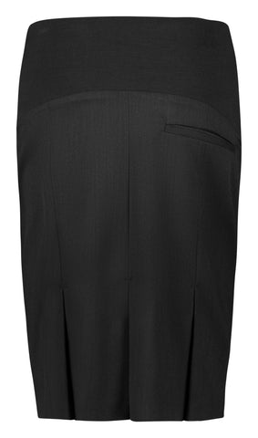 Cool Stretch Womens Maternity Skirt Black back view