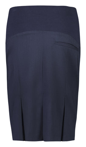 Cool Stretch Womens Maternity Skirt Navy back view