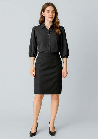Cool Stretch Womens Mid-waist Pencil Skirt-RGS312L-biz-corporates-0
