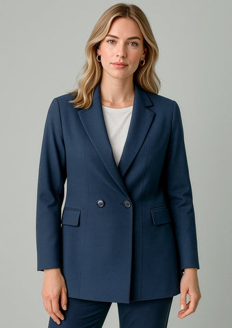 Renew Womens Double Breasted Longline Jacket-RJ400L-biz-corporates-1
