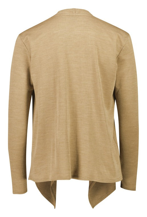 Sofia Womens Waterfall Cardigan Camel back view