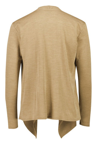 Sofia Womens Waterfall Cardigan Camel back view